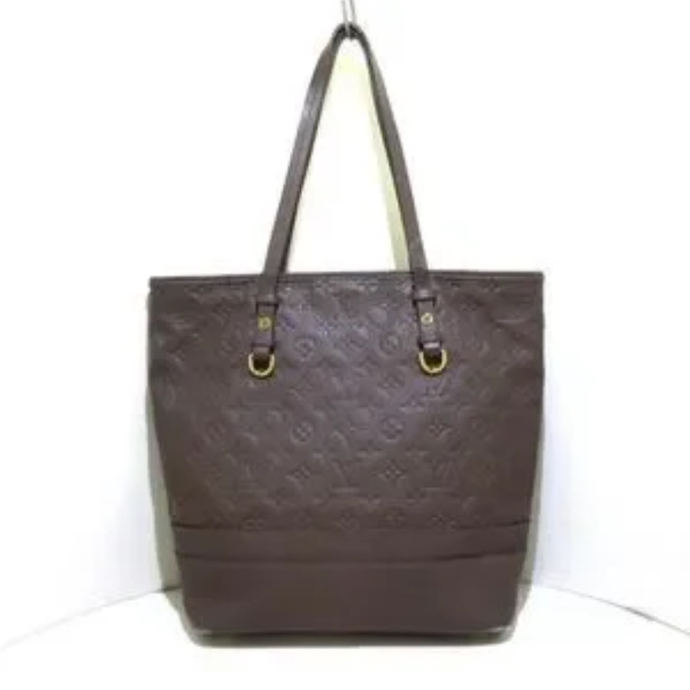 Louis Vuitton Dark Brown Leather Tote
